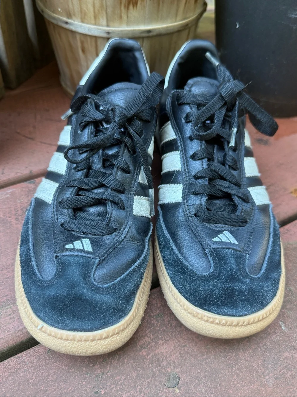 Retro Adidas Samba Black Mens 5 Women 6